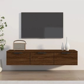 Móvel de TV de Parede Flix com 3 Gavetas de 102cm - Castanho - Design
