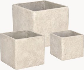 Vasos para exterior artesanais Meili, conjunto de 3