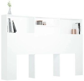 Armário de cabeceira 160x19x103,5 cm branco