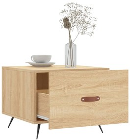 Mesas de centro 2 pcs 50x50x40cm deriv. madeira carvalho sonoma