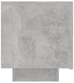 Mesa de cabeceira 100x35x40 cm contraplacado cinzento cimento