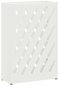 Suporte de guarda-chuva branco 28x12x41 cm em aço