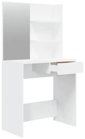 Toucador com espelho 74,5x40x141 cm branco