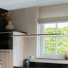 Candeeiro de suspensão design preto com LED - Banda