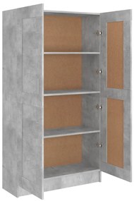 Estante 82,5x30,5x150 cm derivados de madeira cinzento cimento
