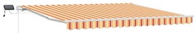 Toldo Retrátil Amarelo e Laranja 400 × 300 cm amarelo e laranja