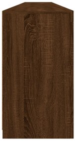 Aparador com luzes LED 283x37x67 cm carvalho castanho