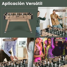 Mesa de matraquilhos de 138 cm com 2 bolas 26 jogadores 2 marcadores de contas Pernas ajustáveis para adultos e crianças