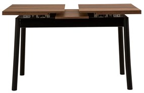 Mesa de Jantar Extensível Oliver – Preto – 120/153 x 77 x 75 cm
