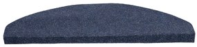 Tapetes de escada adesivos 30 pcs 65x22,5x3,5 cm azul