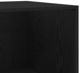 Guarda-roupa vidaXL em Carvalho Preto de 50x50x200 cm em Madeira de En