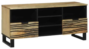 vidaXL Estante de TV , 100x33,5x46 cm, feita de madeira de manga sólida