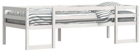Estrutura de cama infantil 90x190 cm pinho maciço branco