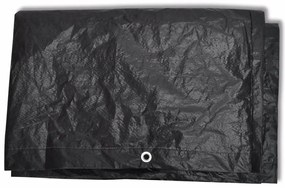 Capas para mobiliário de jardim 2 pcs 8 ilhós 140x70x90 cm