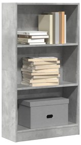 vidaXL Estante 60x24x109 cm derivados de madeira cinzento cimento