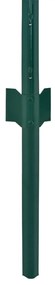 Cerca de arame com postes aço 25x1 m verde