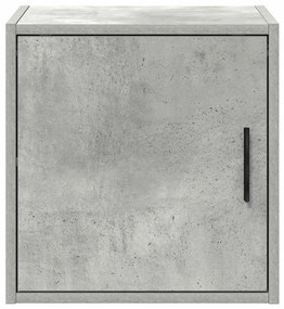 Armário de parede garagem concreto cinza madeira engenheirada