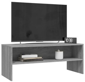 Móvel de TV 100x40x40 cm derivados de madeira cinzento sonoma