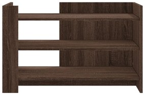 Mesa de centro 80x50x50 cm derivados madeira carvalho castanho