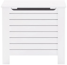 Caixa de arrumação c/ tampa RANA 60x49x54cm pinho maciço branco