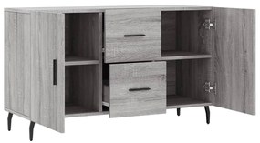 Aparador 100x36x60 cm derivados de madeira cinzento sonoma