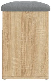 Banco sapateira 82x32x45,5 cm derivados madeira carvalho sonoma