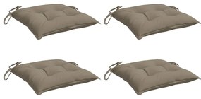 Almofadões móveis paletes 4 pcs tecido oxford cinza-acastanhado