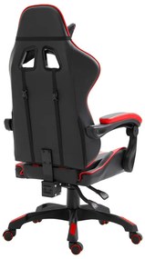 Cadeira de gaming couro artificial vermelho