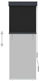 Estore de rolo para exterior 60x250 cm antracite