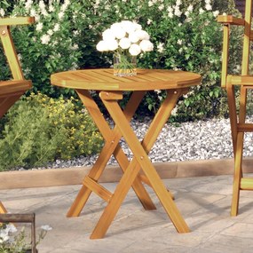 vidaXL Mesa de bistrô Ø46x47 cm madeira de acácia maciça