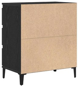 Sideboard vidaXL Preto Carvalho 60x35x70 cm Madeira engenheirada