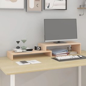 Suporte para monitor (52-101)x22x14 cm madeira de pinho maciça