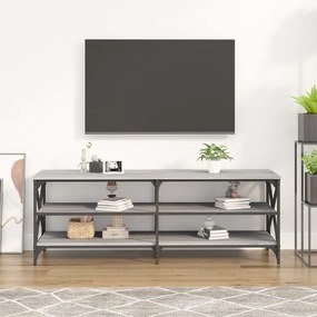 Móvel p/ TV 140x40x50 cm derivados de madeira cinzento sonoma