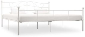 vidaXL Estrutura de cama 180x200 cm metal branco
