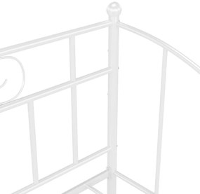 Estrutura sofá-cama de puxar 90x200 cm metal branco