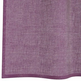 Cortinas de voile com laços 2 pcs roxo 140x140 cm