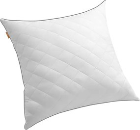 SONGMICS HOME Almofada reversível 80 x 80 cm Capa macia refrescante 1200 g Enchimento Inverno Verão Lavável à máquina Secagem em tambor a 60 °C Branco Nuvem TBP022W01