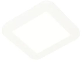 Candeeiro de teto branco 17cm com LED regulável em 3 níveis IP44 - Steve Moderno