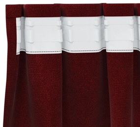 Cortinas Blackout vidaXL com fita superior 2 pcs Bordô Veludo