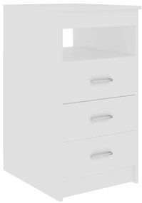 Secretária 140x50x76 cm contraplacado branco