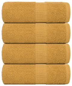 Toalhas de bidé 4 pcs 30x50 cm 360 gsm 100% algodão ouro