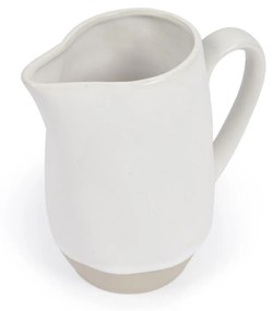 Kave Home - Jarra de leite Ryba de cerâmica branco e castanho
