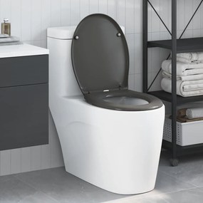 Assento de Vaso Sanitário com Liberação Rápida e Fechamento Suave Duroplast Antracite