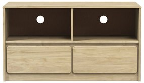 Móvel de TV SAUDA 99x43x55 cm madeira pinho maciça cor carvalho