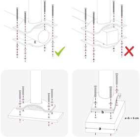 Toldo lateral retrátil para pátio 60x300 cm preto