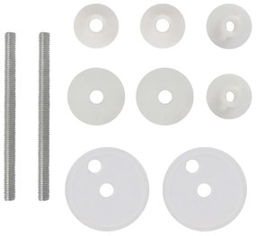Assentos de sanita com tampas 2 pcs MDF seixos