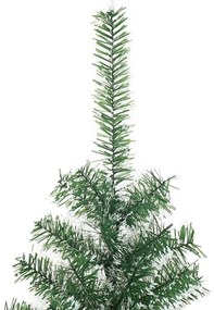 Árvore de Natal artificial com flocos de neve 240 cm verde