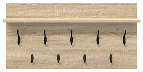 Cabideiro de Parede Carvalho sonoma 80 x 40 x 12 cm