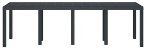 Mesa de Jardim Antracite vidaXL 250x100x73 cm Poly Rattan