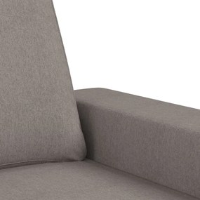 Poltrona tecido 60 cm cinzento-acastanhado